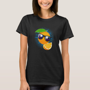 T-shirt Lunettes de soleil orange Jus Fruits d'été Enfants