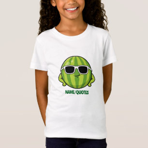 T-Shirt Lunettes de soleil pastèque cool graphique de dess