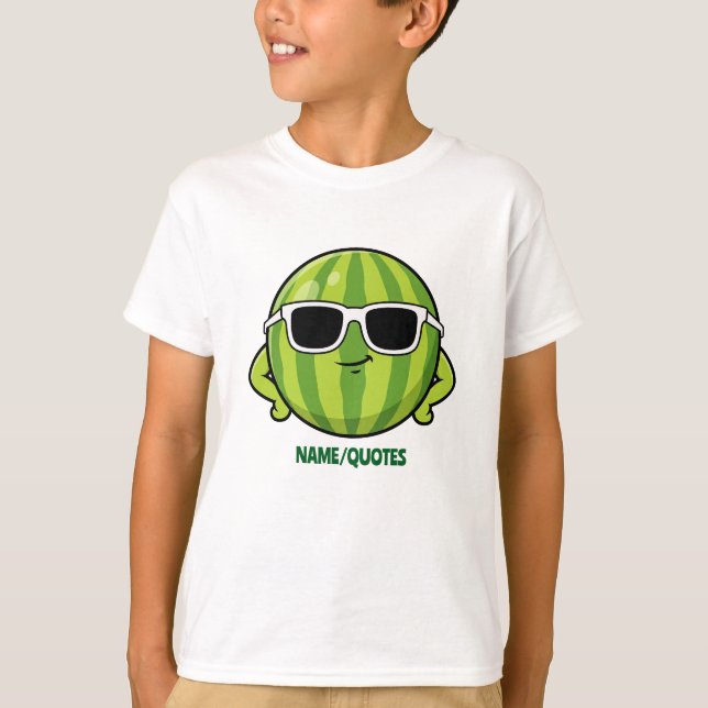 T-shirt Lunettes de soleil pastèque cool graphique de dess (Devant)