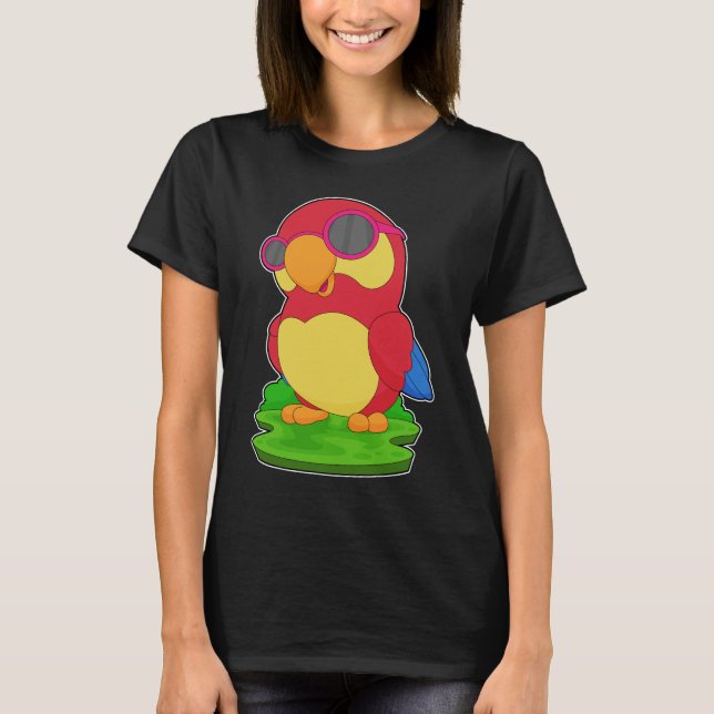 T-shirt Lunettes de soleil perroquet (Devant)