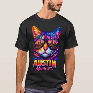 T-shirt Lunettes de soleil pour chaton colorées et tendanc