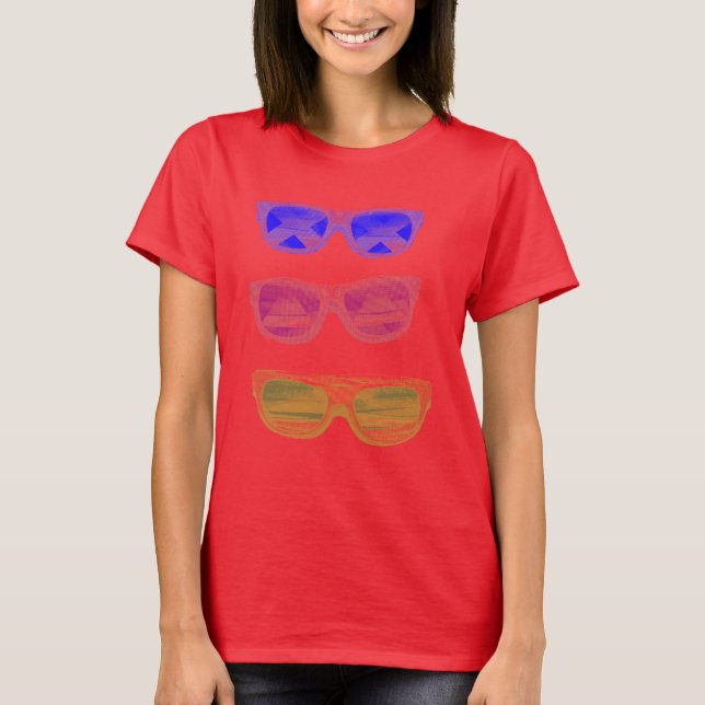 T-shirt Lunettes de soleil pour filles (Devant)