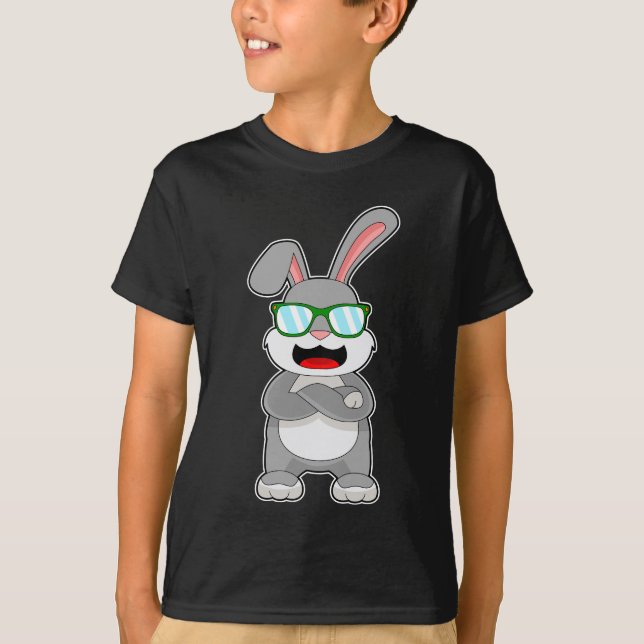 T-shirt Lunettes de soleil pour lapin (Devant)