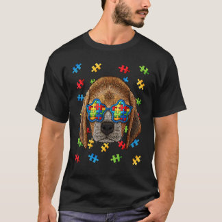T-shirt Lunettes de soleil Puzzle Beagle Sensibilisation à