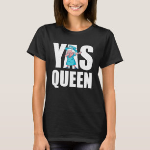 T-shirt Lunettes de soleil Queen vintage Couronne britanni