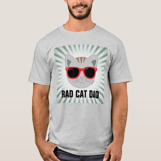 T-shirt Lunettes de soleil RAD CAT DAD Chat (Devant)