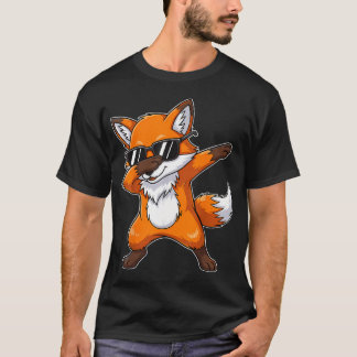 T-shirt Lunettes de soleil Renard qui fait le dab