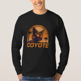 T-shirt Lunettes de soleil Retro cool Coyote