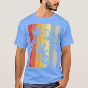 T-shirt Lunettes de soleil Retro Vintage Giraffe Lover Fun