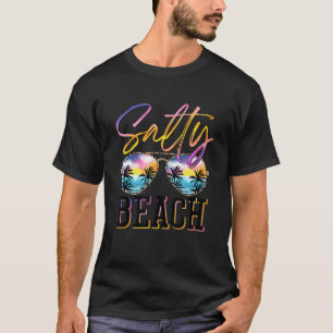 T-shirt Lunettes de soleil Salé Plage Retro Été Vintage Le