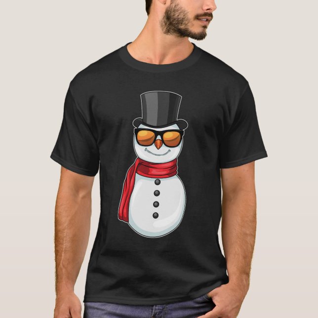 T-shirt Lunettes de soleil Snowman (Devant)