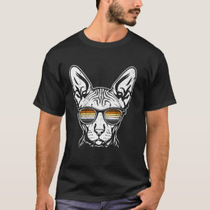 T-shirt Lunettes de soleil Sphynx Cat Bear Pride Retro Gay