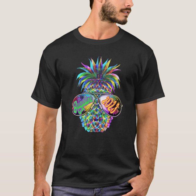 T-shirt Lunettes de soleil St Augustine 2023 Ananas Vacanc (Devant)