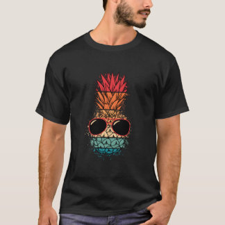 T-shirt Lunettes de soleil Tropical Hawaiian Eapple Aloha