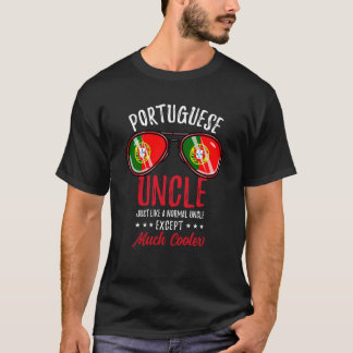 T-shirt Lunettes de soleil Uncle portugais cool Famille po