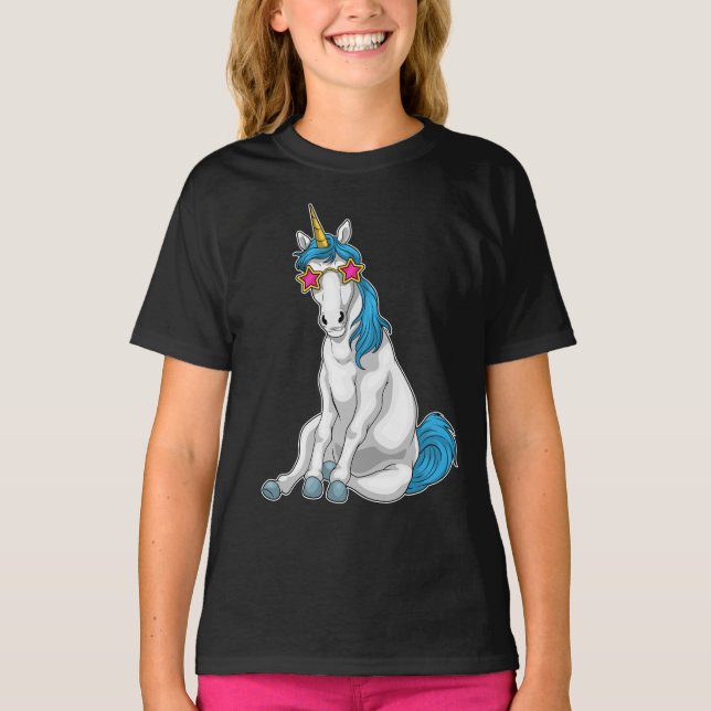 T-shirt Lunettes de soleil Unicorn Star (Devant)