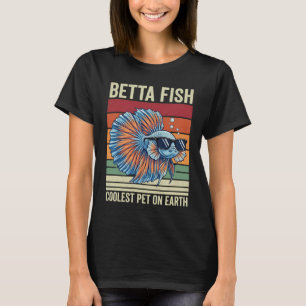 T-shirt Lunettes de soleil vintage poisson combattant Couc