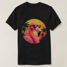 Lunettes de soleil vintage rétro flamant rose couc