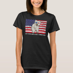 T-shirt Lunettes de soleil West Highland White Terrier Mam
