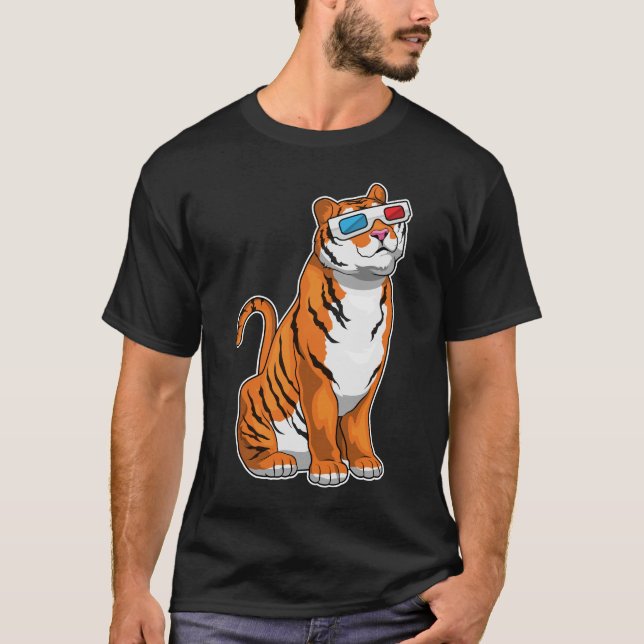 T-shirt Lunettes de tigre (Devant)