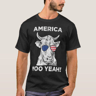 T-shirt Lunettes De Vache Moo Ouais 4 Juillet Garçons Fill