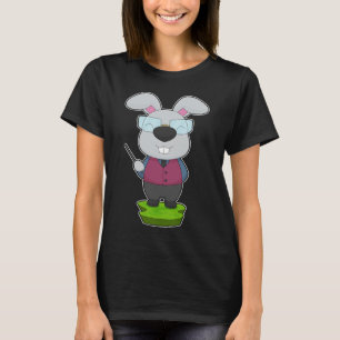 T-shirt Lunettes d'enseignant de lapin