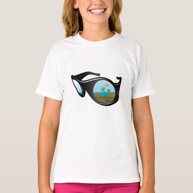 T-shirt lunettes d'été (Devant)