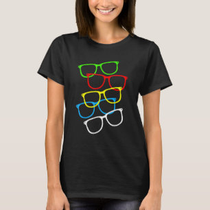 T-shirt Lunettes Hipster Optométriste d'impression Eyeglas
