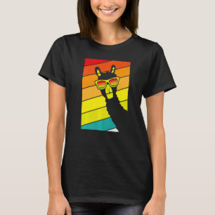 T-shirt Lunettes Llama Style Rétro Alpaca Llama Vicuña Lam