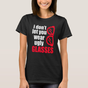 T-shirt Lunettes moches Opticien Ophtalmologiste Contact L