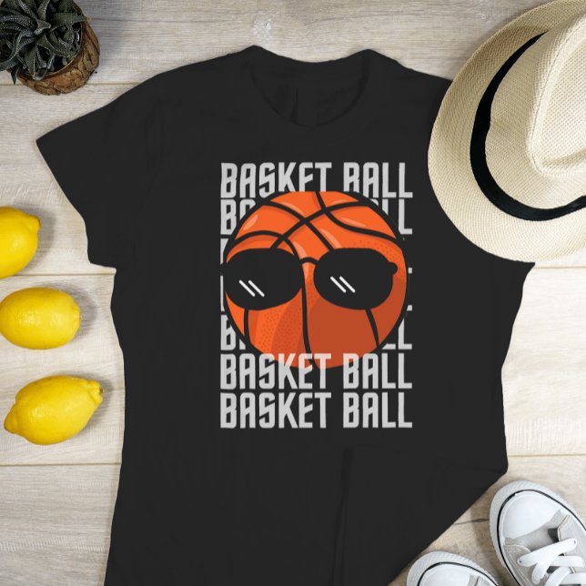 T-shirt Lunettes noires de basket-ball (Basketball Black Glasses T-Shirt
)