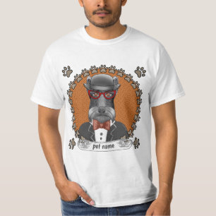 T-shirt Lunettes Schnauzer