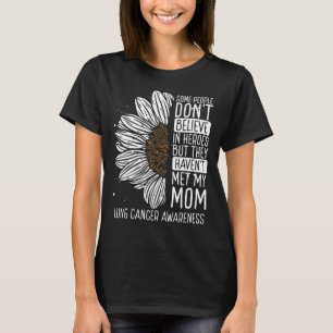 T-shirt Lung Awareness Ribbon Maman Warrior