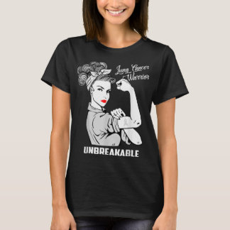 T-shirt Lung Cancer Warrior Unbreakable T Shirt Awareness