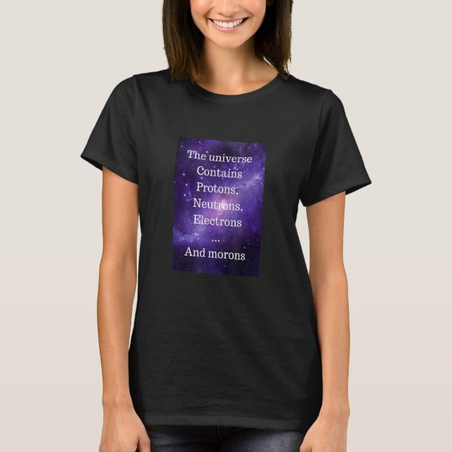 T-shirt L'Univers contient (Devant)