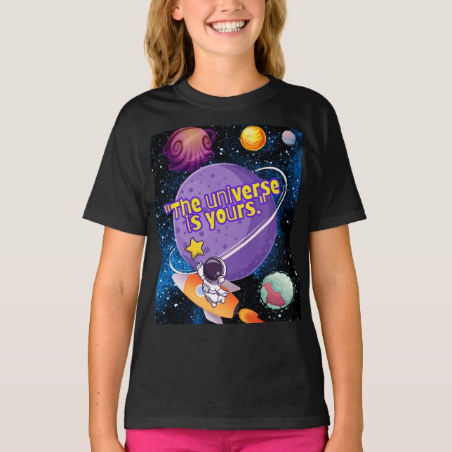 T-SHIRT L'UNIVERS EST À VOUS (Devant)