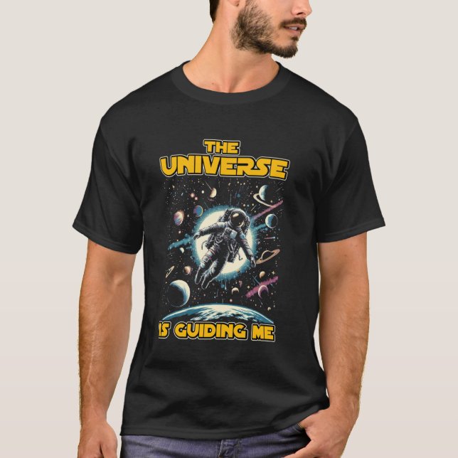 T-shirt L'Univers Me Guide Art Cosmique (Devant)