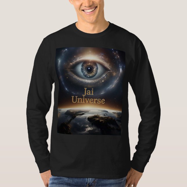 T-shirt L'Univers regarde toujours T-Shir à manches longue (Devant)