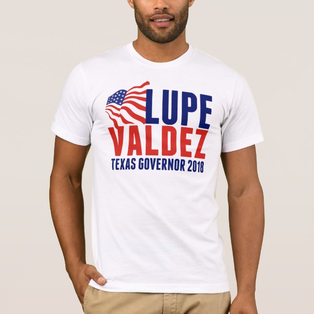 T-shirt Lupe Valdez pour le gouverneur 2018 du Texas (Devant)