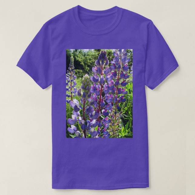 T-shirt Lupins de fin d'après-midi (Design devant)