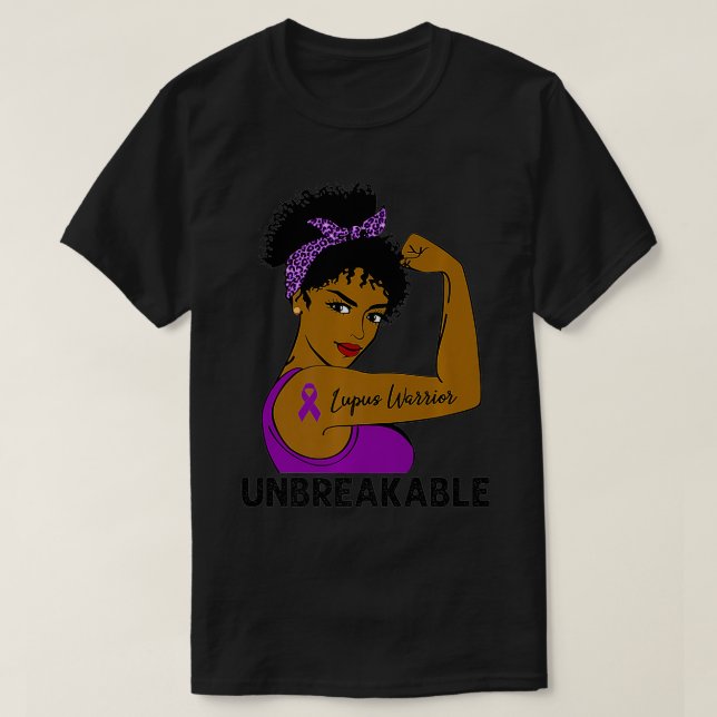 T-shirt Lupus Guerrier Forte Black Femmes Indestructible A (Design devant)