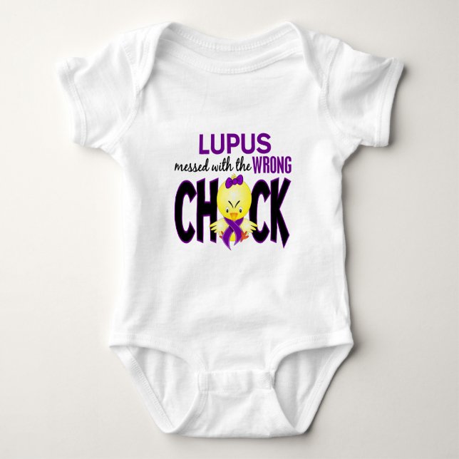 T-shirt Lupus sali avec le poussin faux (Devant)