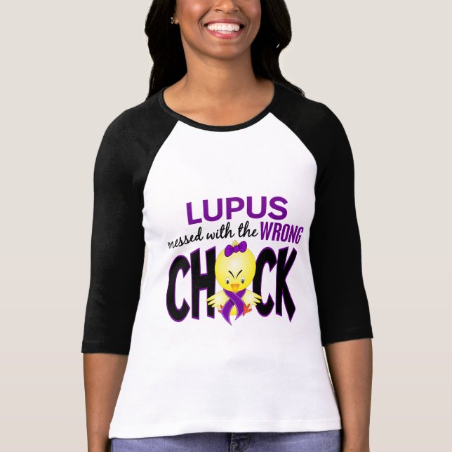 T-shirt Lupus sali avec le poussin faux (Devant)