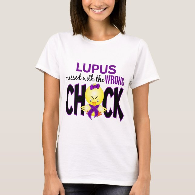 T-shirt Lupus sali avec le poussin faux (Devant)