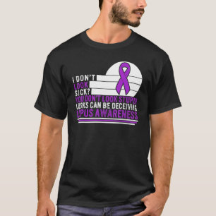 T-shirt Lupus Sensibilisation Ne Semble Pas Malade Violet 