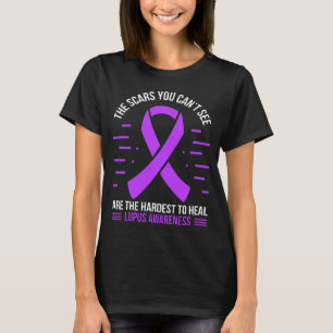 T-shirt Lupus Survivant Lupus Warrior Violet Lupus Ribbon