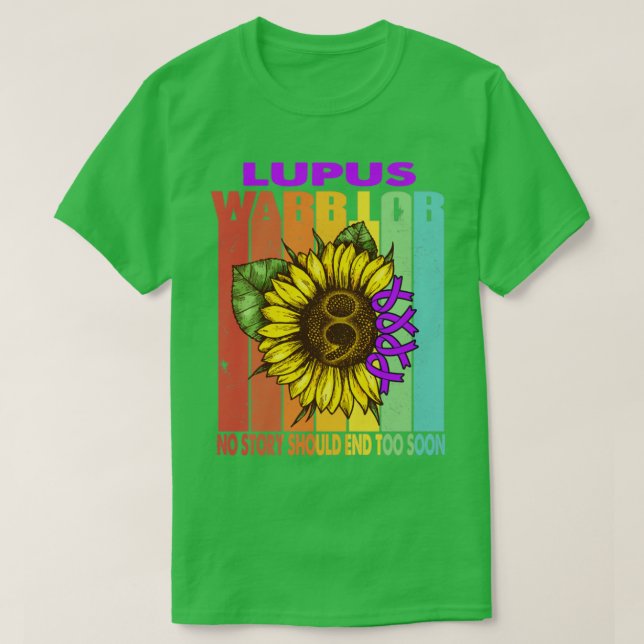 T-shirt Lupus Warrior Aucune Histoire Ne Devrait Se Termin (Design devant)