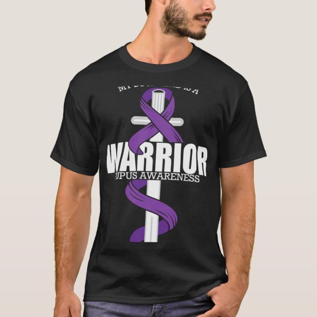 T-shirt Lupus Warrior Boyfriend Lupus Awareness (Devant)
