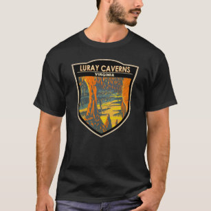 T-shirt Luray Caverns Virginia Travel Art Badge