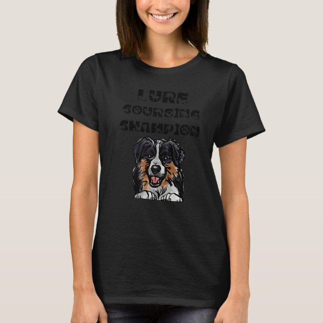 T-shirt Lure Courses Champion Chien Aquarelle (Devant)